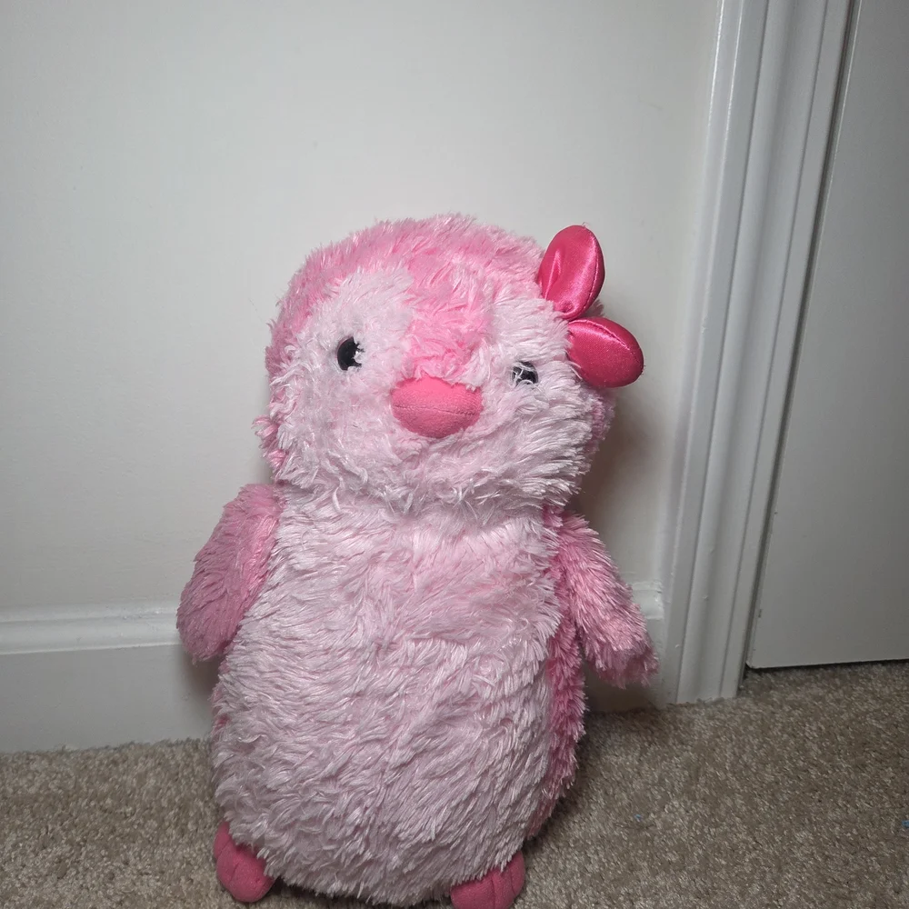 Plush Pink Penguin Small Pet Plush Toy - Soft Snuggly Companion
